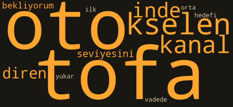 TOASO kelime bulutu