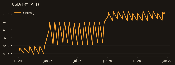 USD/TRY (Alış)