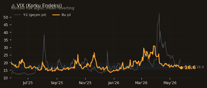 ⚠️ VIX (Korku Endeksi)