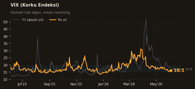 ⚠️ VIX (Korku Endeksi)