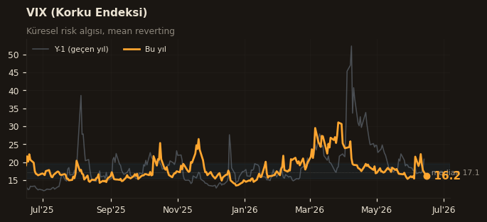 ⚠️ VIX (Korku Endeksi)
